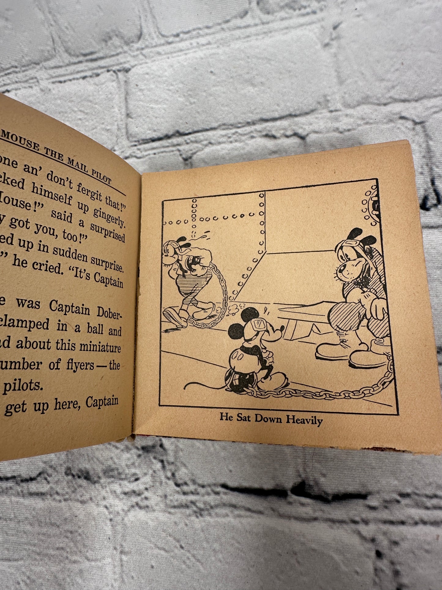 Big Little Book Mickey Mouse The Mail Pilot 731 [Whitman · 1933]