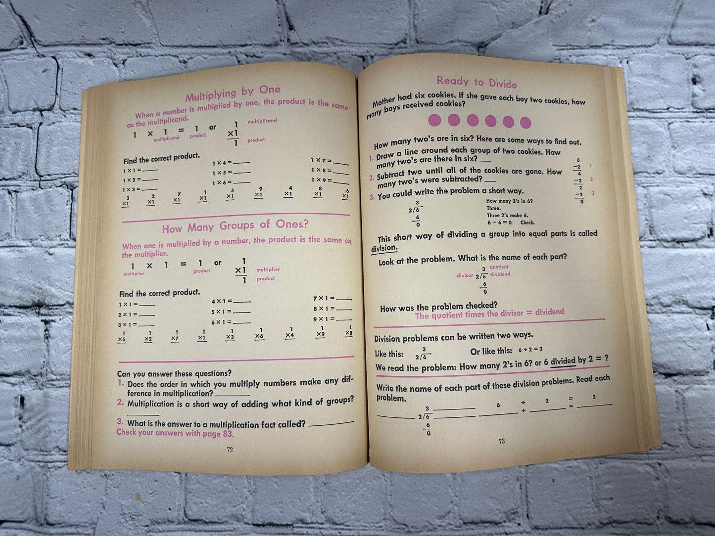 Along The Way In Arithmetic Beginning Multiplication & Division [Whitman · 1963]