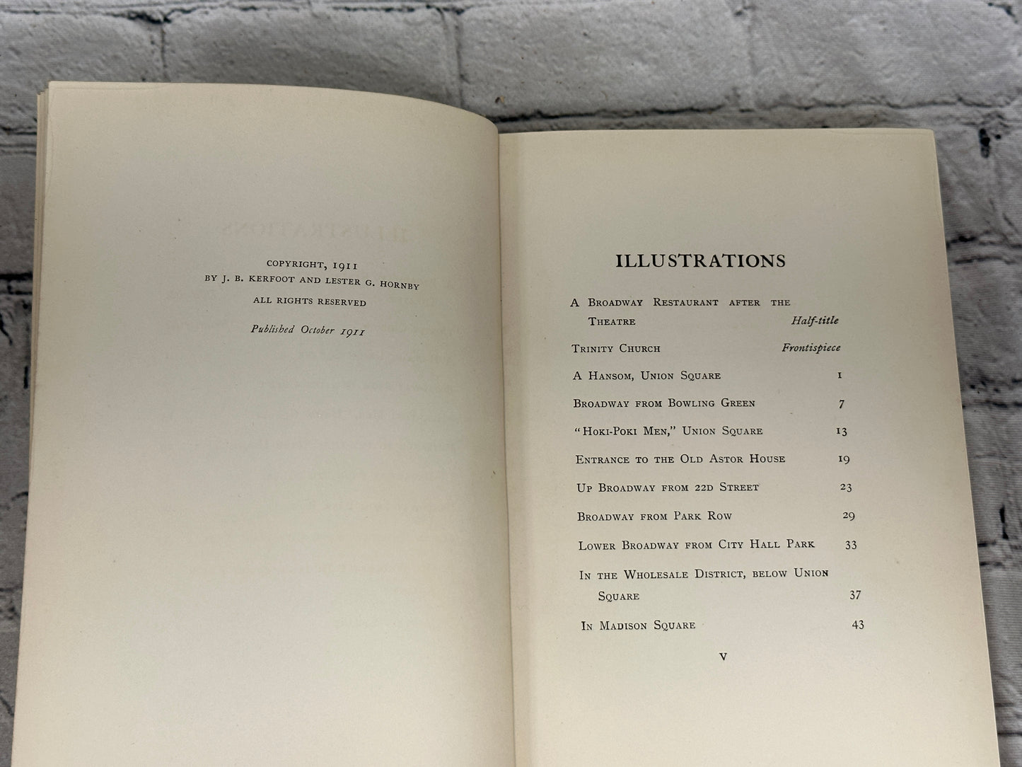 Broadway by J.B. Kerfoot, Illustrated by Lester Hornby [1911 · First Edition]