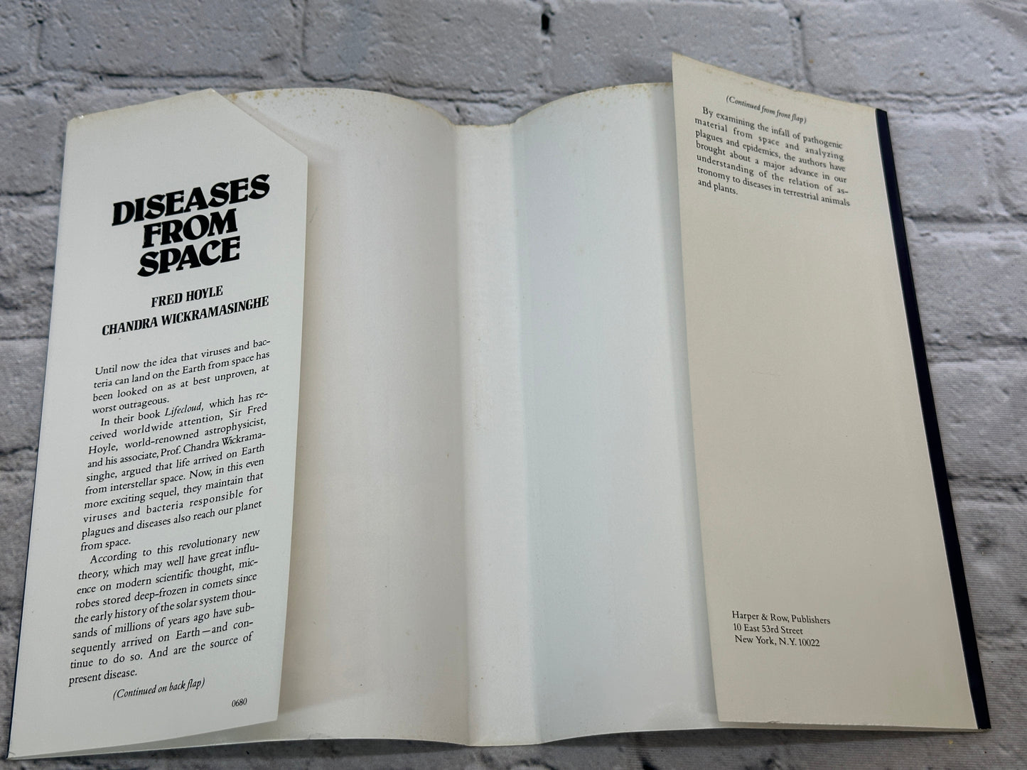 Diseases From Space by Fred Hoyle & Chandra Wickramasinghe [1979 · First Print]
