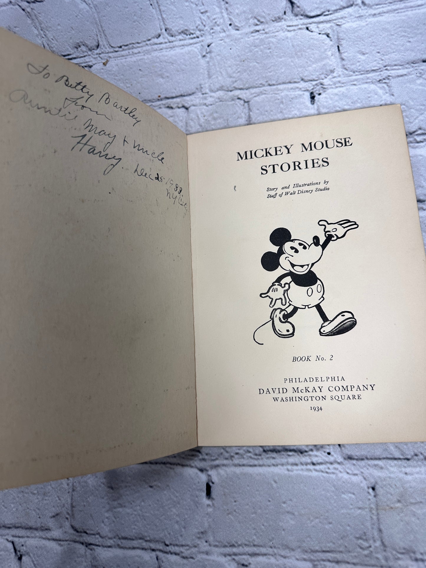 Mickey Mouse Stories Book #2 [Walt Disney · David McKay Co. · 1934]