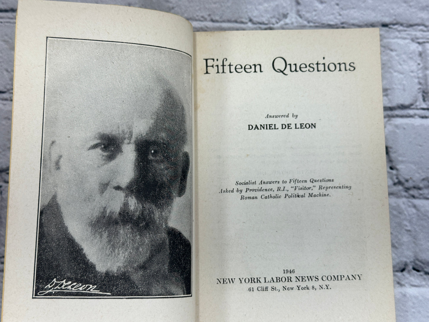 Socialist Labor Party, Marx on Mallock By Daniel De Leon, Eugene Debs [Lot of 6 · 1925, 1936, 1944-1946]