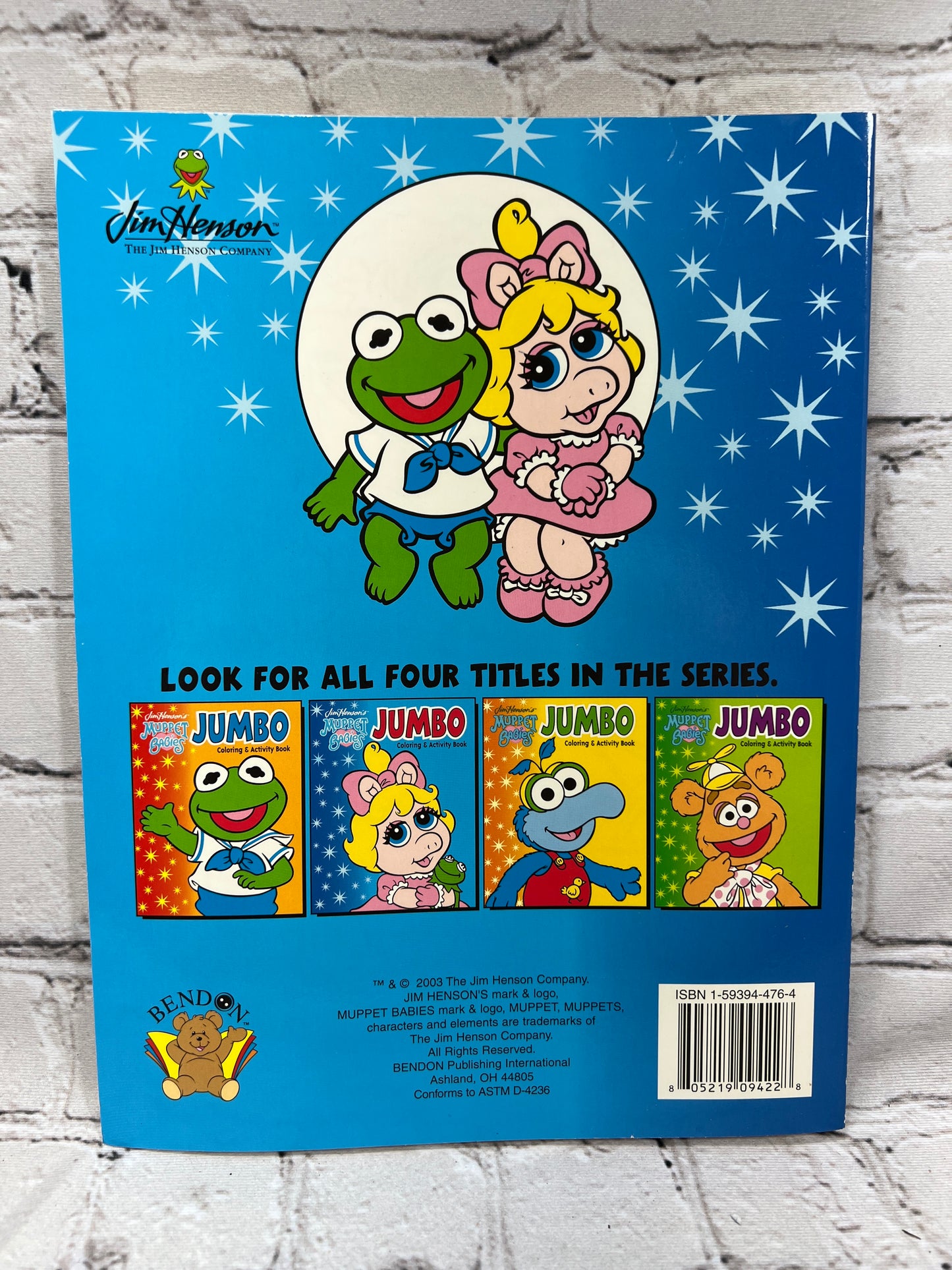 Jim Henson’s Muppet Babies Jumbo Coloring & Activity Book Miss Piggy [2003]