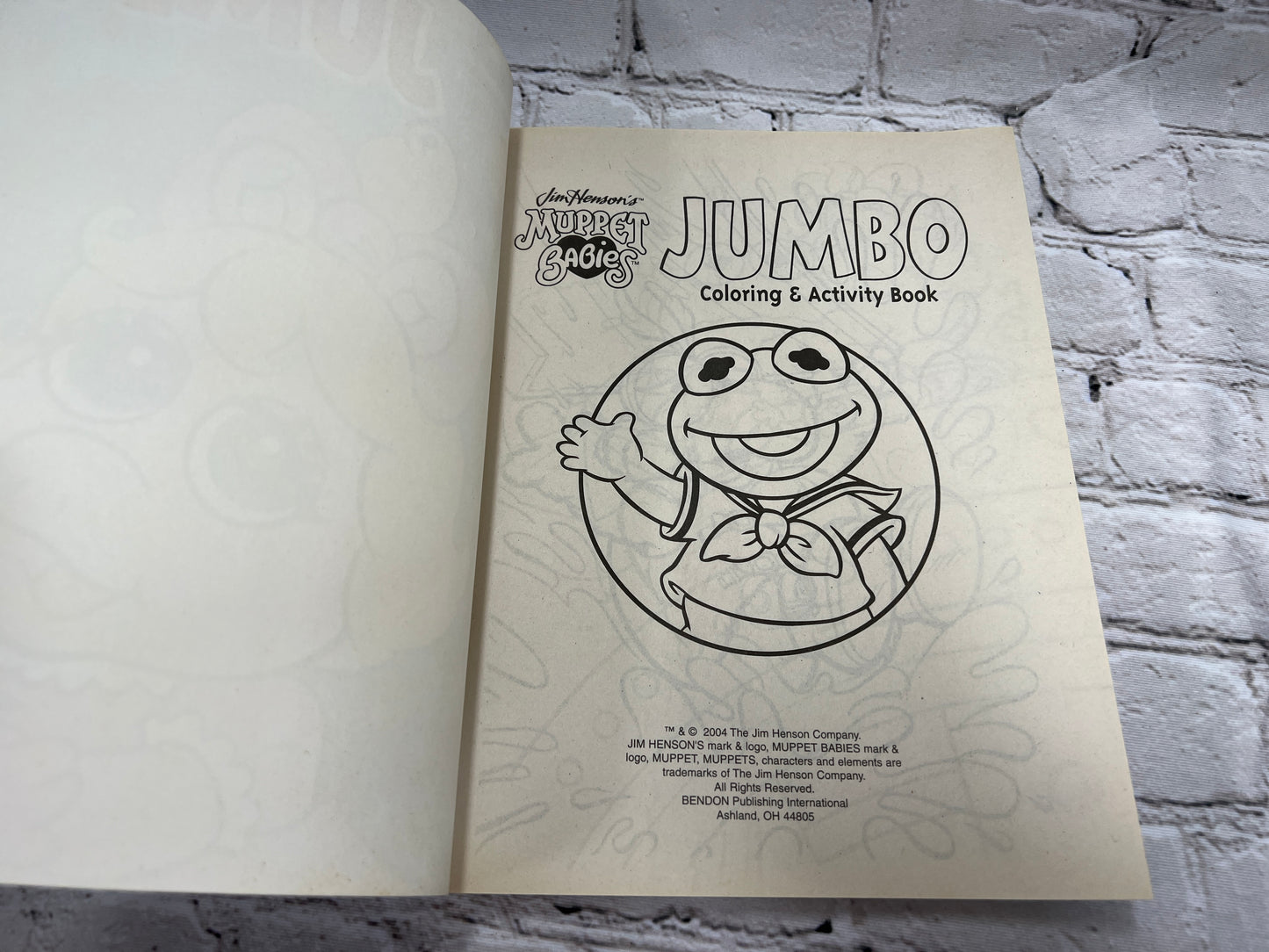 Jim Henson’s Muppet Babies Jumbo Coloring & Activity Book Miss Piggy [2003]