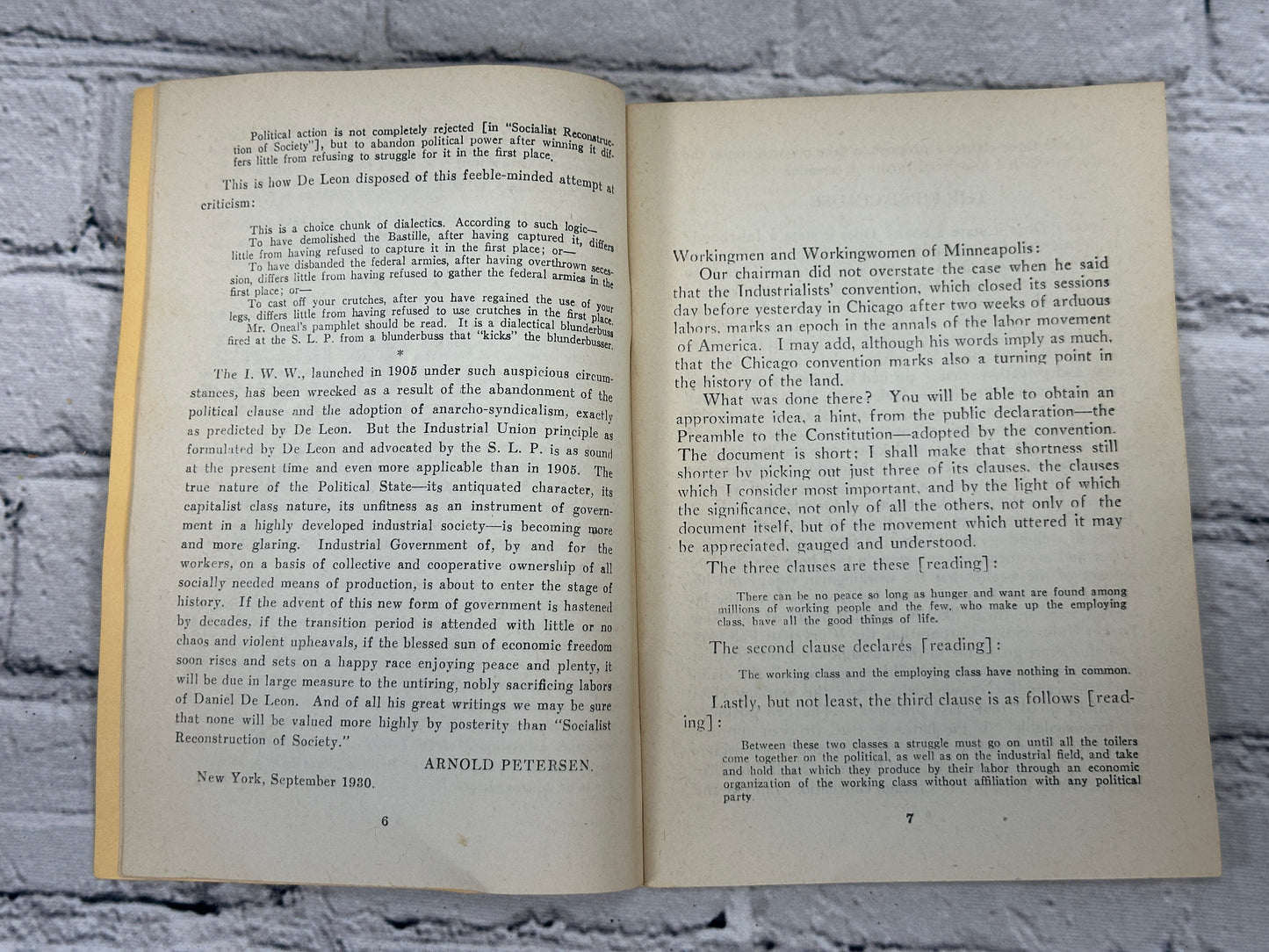 Socialist Labor Party, Marx on Mallock By Daniel De Leon, Eugene Debs [Lot of 6 · 1925, 1936, 1944-1946]