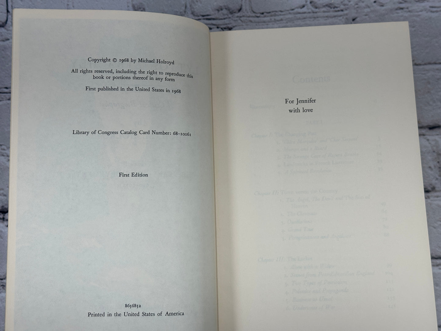 Lytton Strachey The Unknown Years 1880-1910 by Michael Holroyd [1st Ed · 1968]