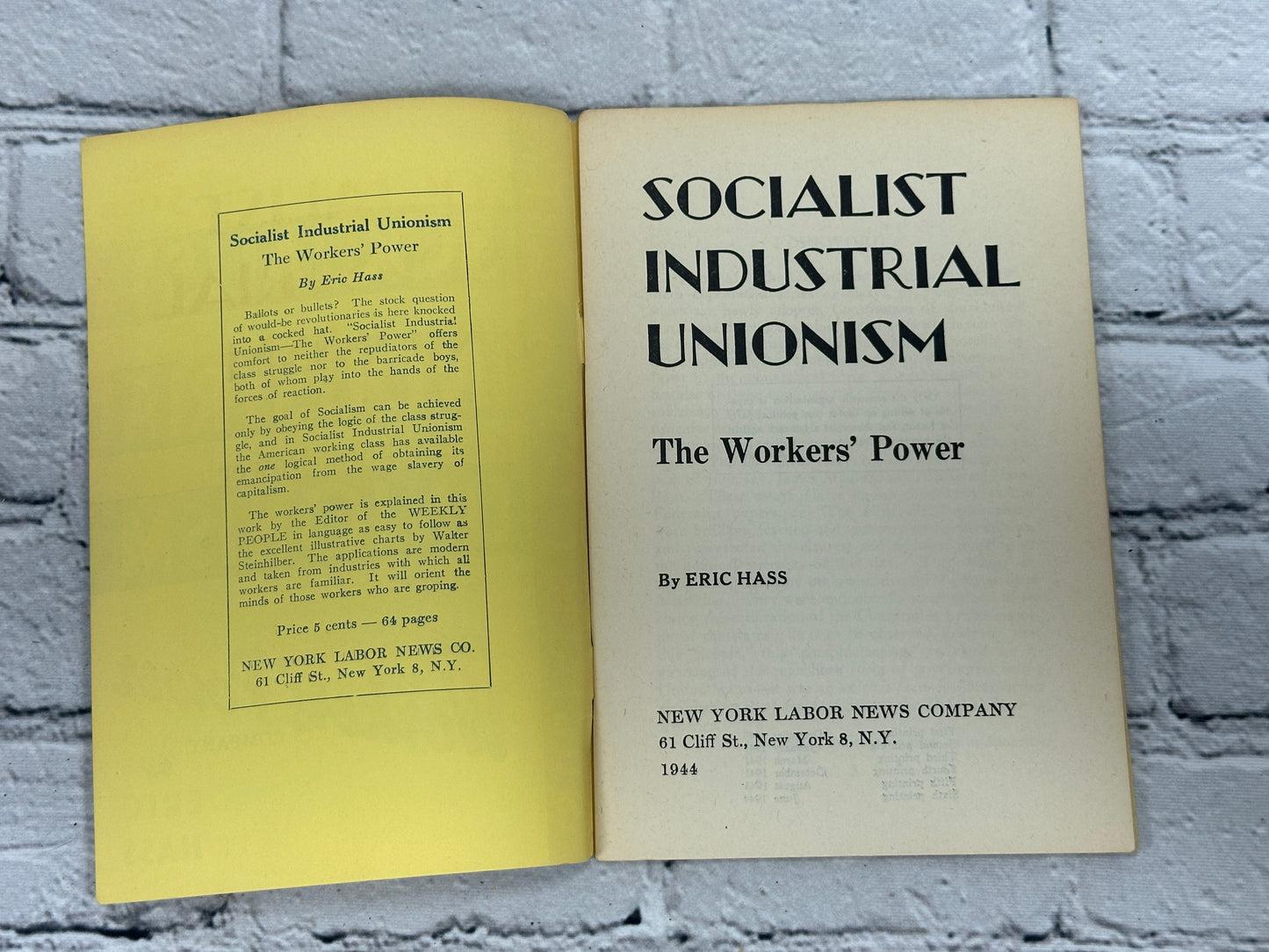 Socialist Labor Party, Marx on Mallock By Daniel De Leon, Eugene Debs [Lot of 6 · 1925, 1936, 1944-1946]