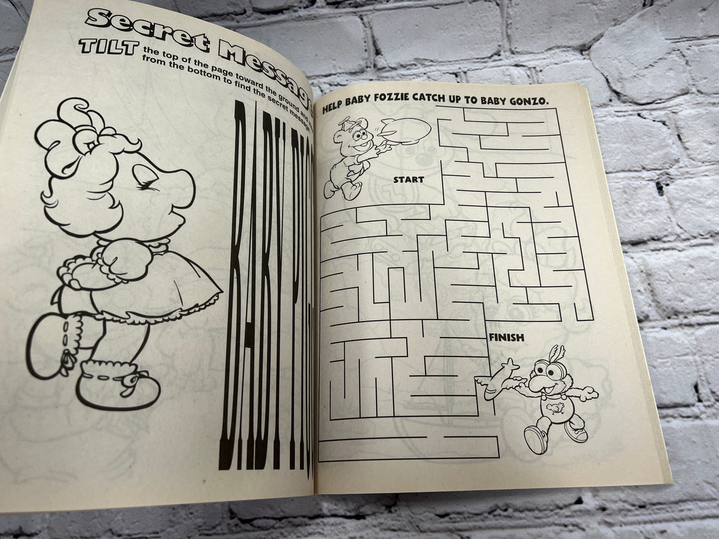 Jim Henson’s Muppet Babies Jumbo Coloring & Activity Book Miss Piggy [2003]