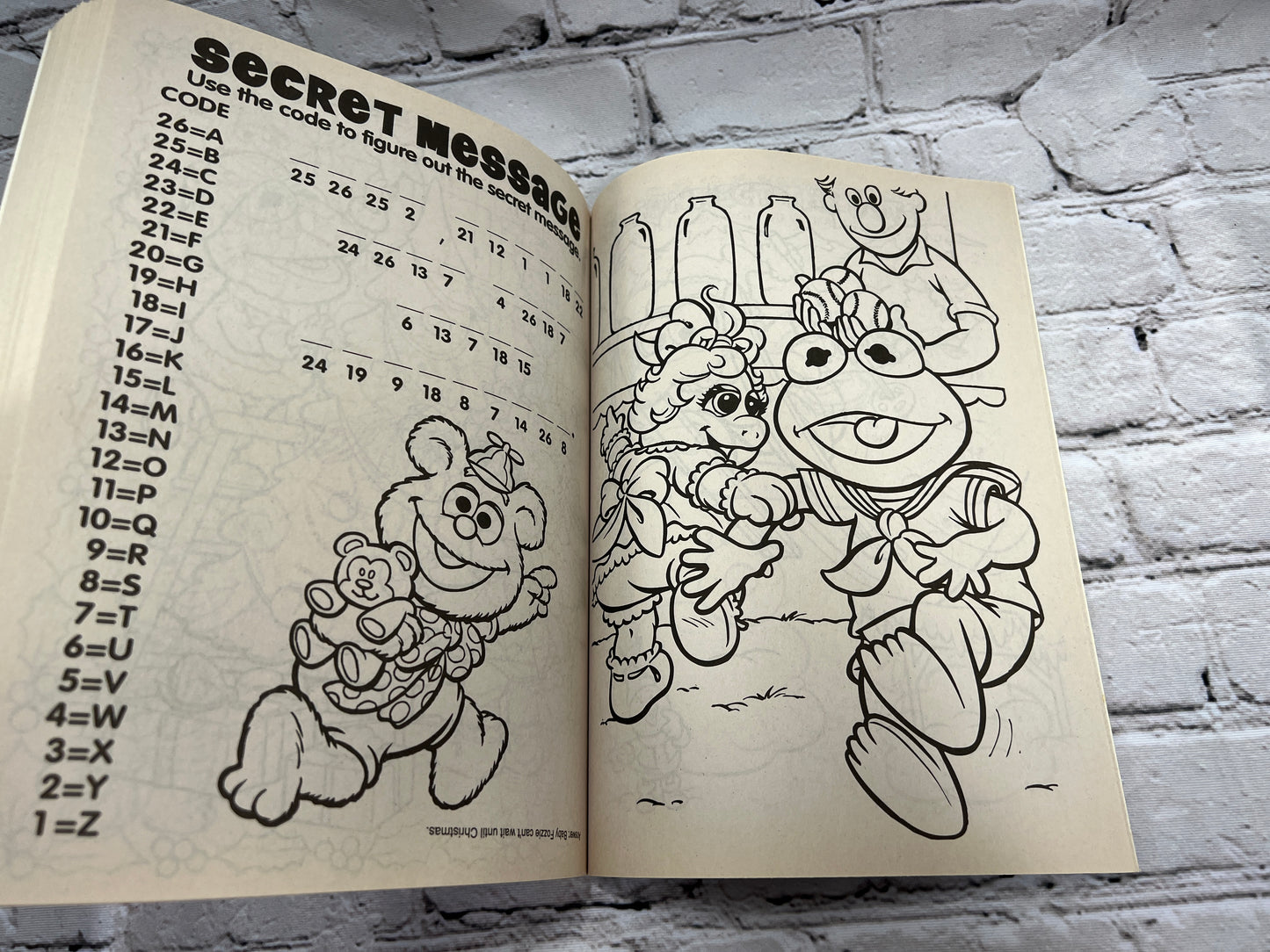 Jim Henson’s Muppet Babies Jumbo Coloring & Activity Book Miss Piggy [2003]