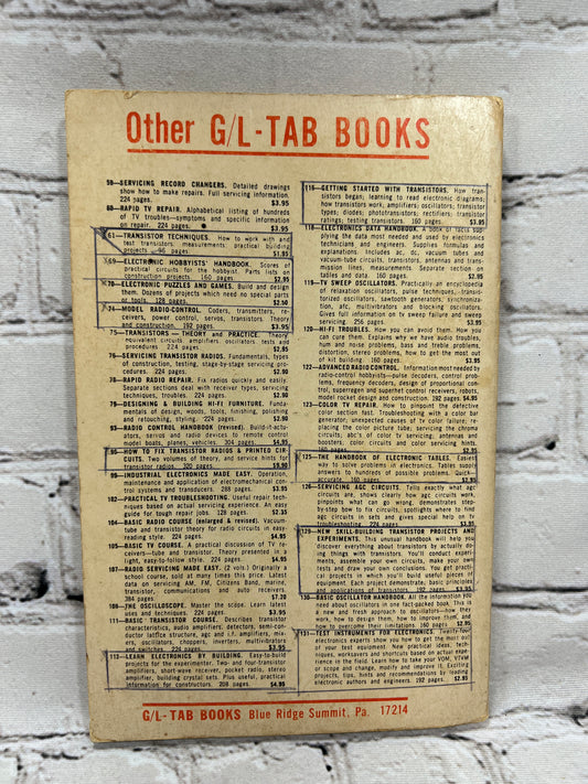 Ten-Minute Test Techniques For Electronics Servicing By Elmer Carlson [1968]