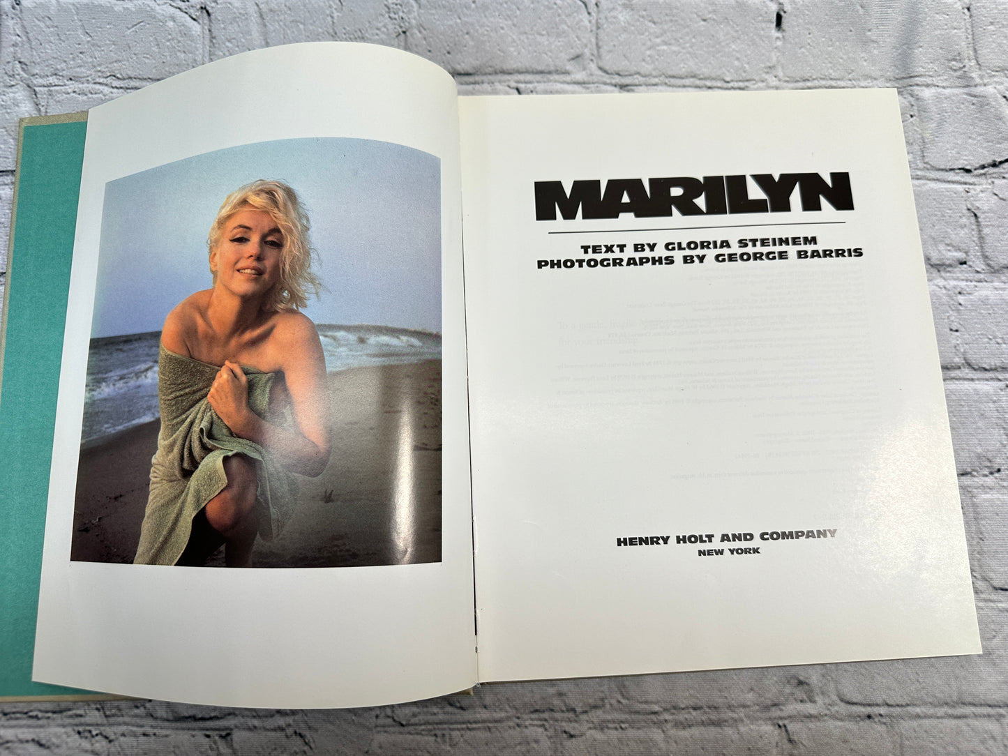 Marilyn: by Gloria Steinem and George Barris [1986 · First Edition]