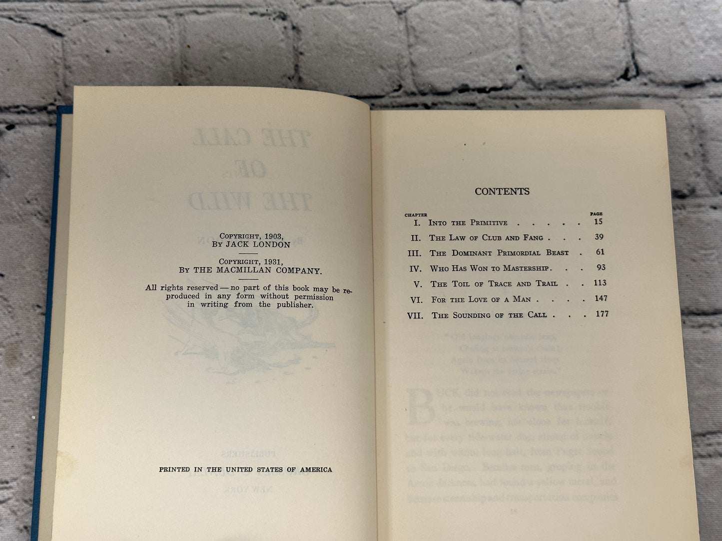 Call of the Wild by Jack London [1931 · Library Companion Edition]