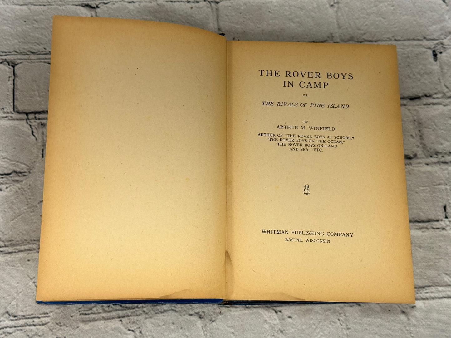 The Rover Boys In Camp: Or The Rivals Of Pine Island by Arthur Winfield [1904]