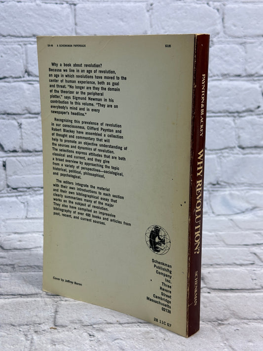Why Revolution? Theories and Analyses by Clifford T. Paynton & R. Blackey [1971]
