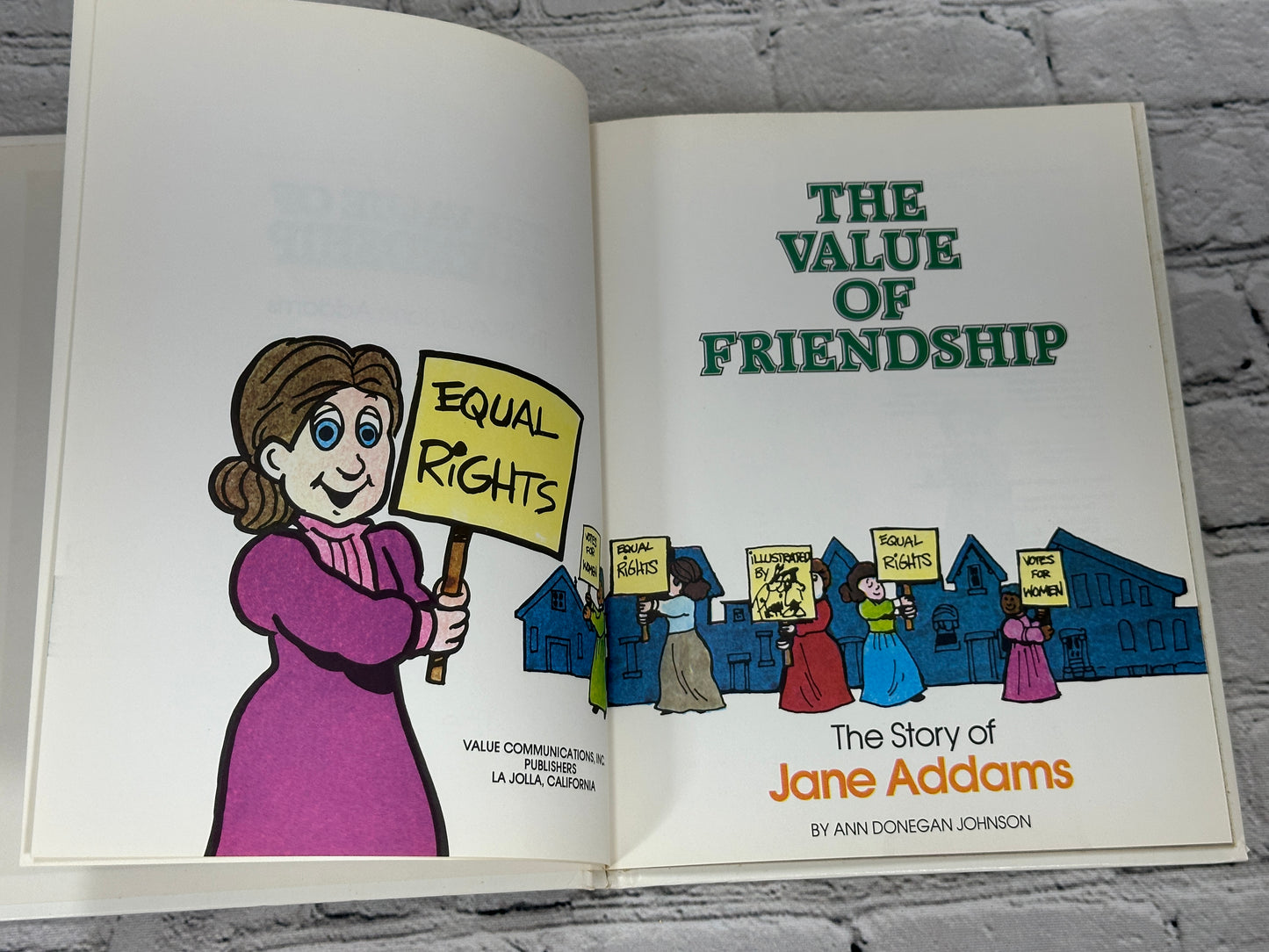 A Value Tale The Value of Friendship Story of Jane Adamms [1979 · 1st Ed]