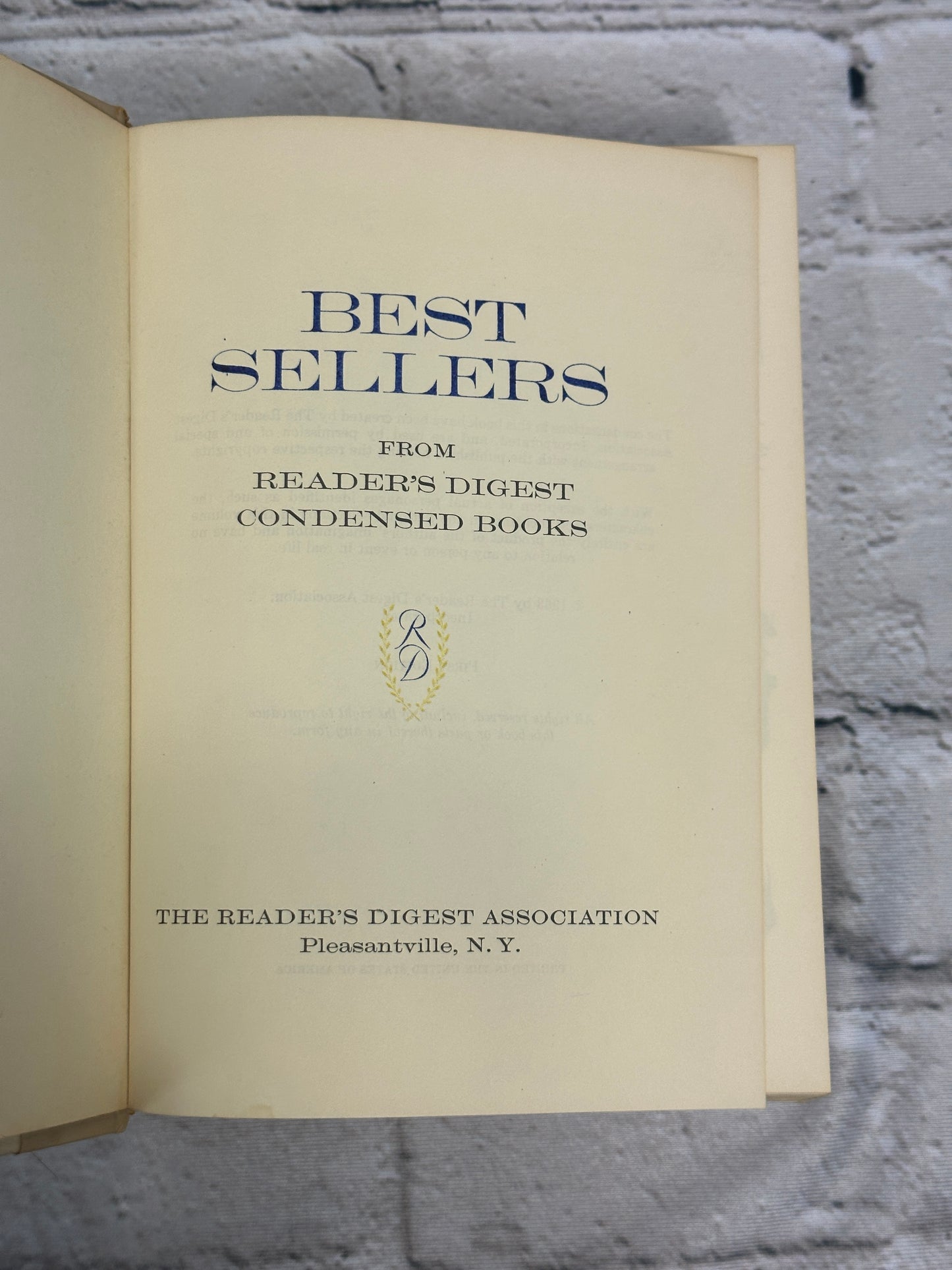 Best Sellers from Reader's Digest Condensed Books [1963 · First Edition]