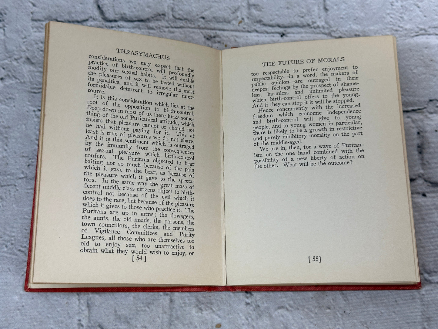 Thrasymachus or The Future of Morals by C.E.M. Joad [1927 · 1st Ed. · 3rd Print]