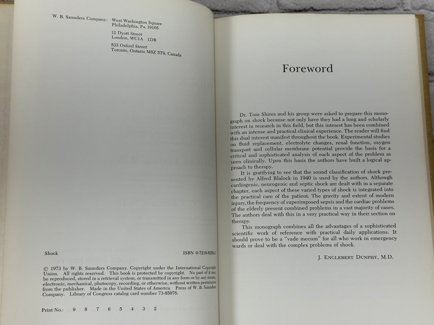 Shock by Tom Shires [Major Problems in Clinical Surgery · Volume 13 · 1973]