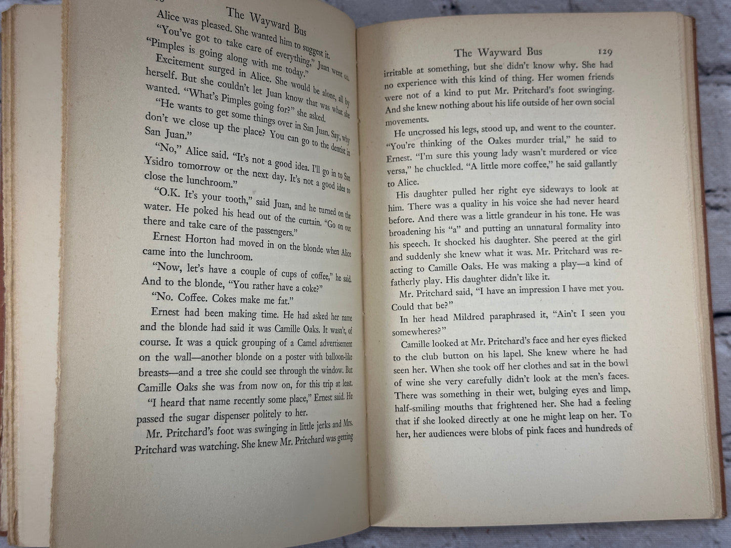 The Wayward Bus by John Steinbeck [Book Club Edition · 1947]