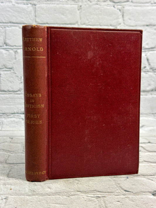 Essays in Criticism by Mathew Arnold [1916 · 4th Ed. · 1st & 2nd Series]