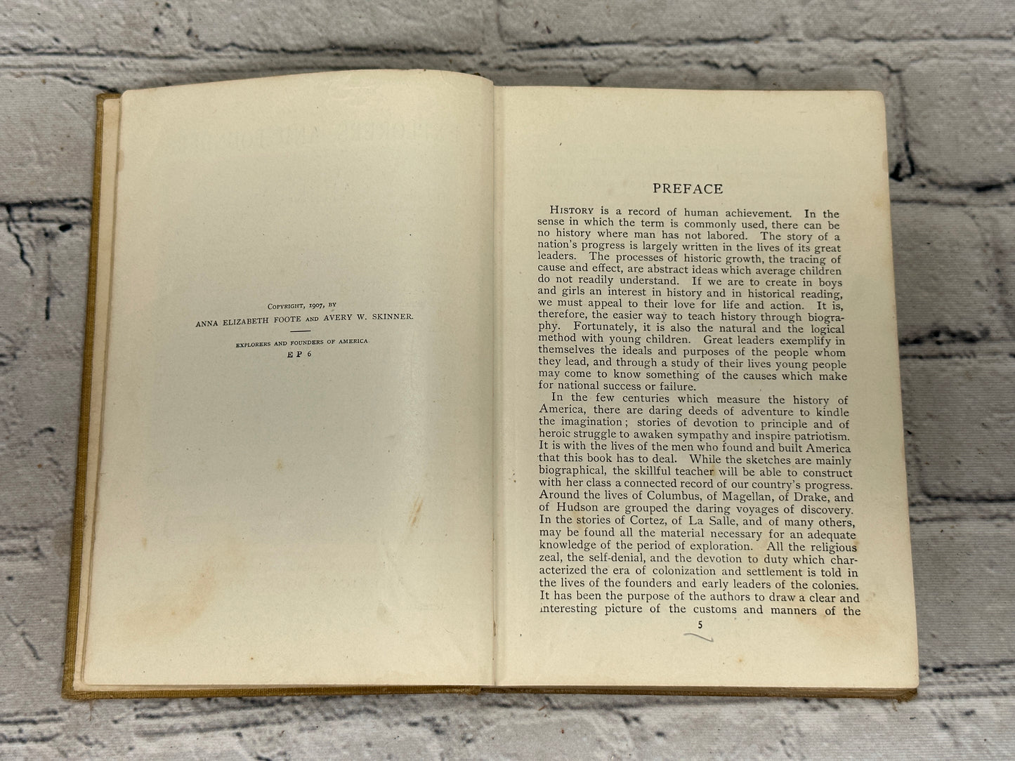 Explorers and Founders of America by Anna Elizabeth Foote [1907]