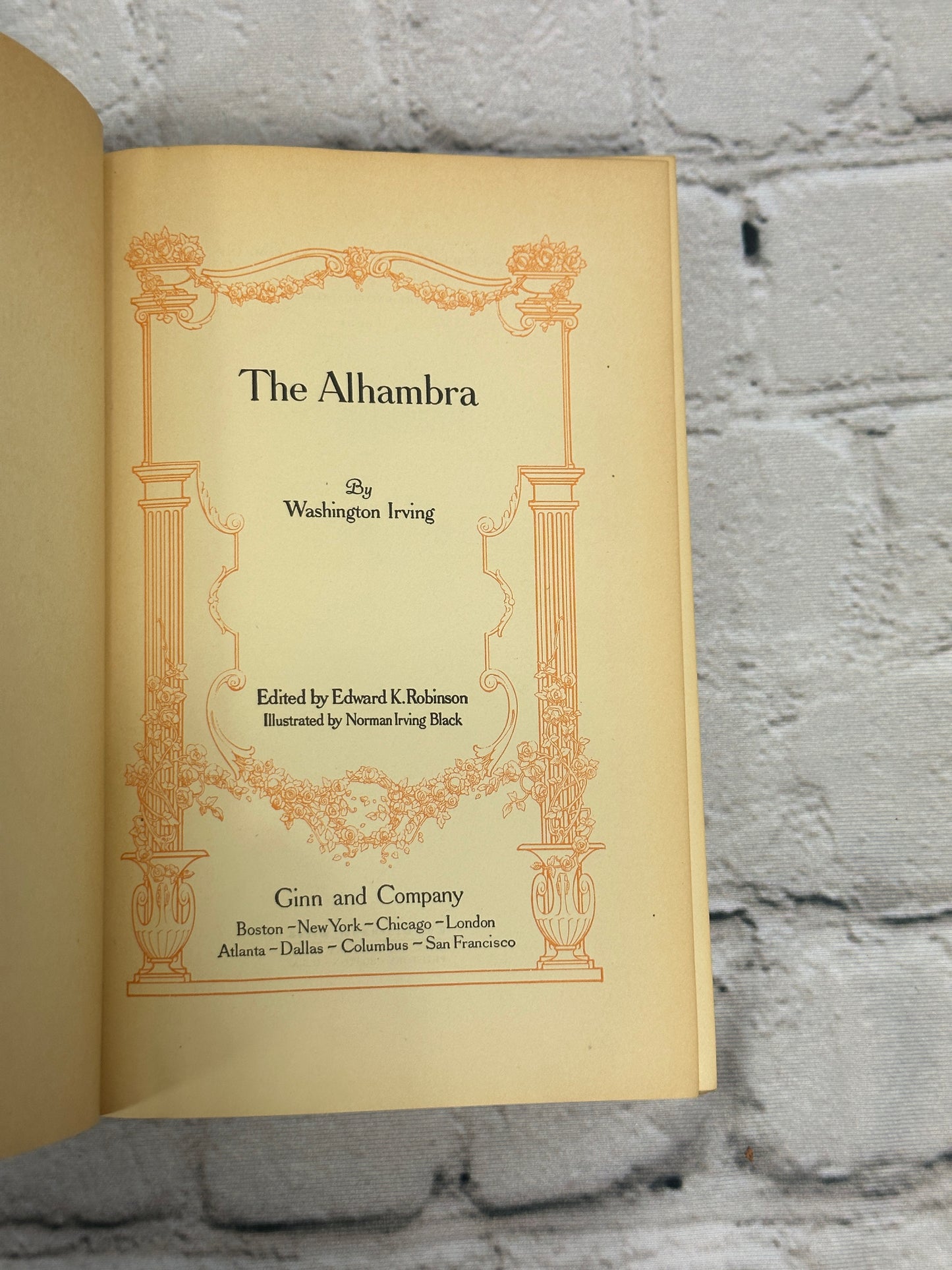 The Alhambra by Washington Irving [1915]