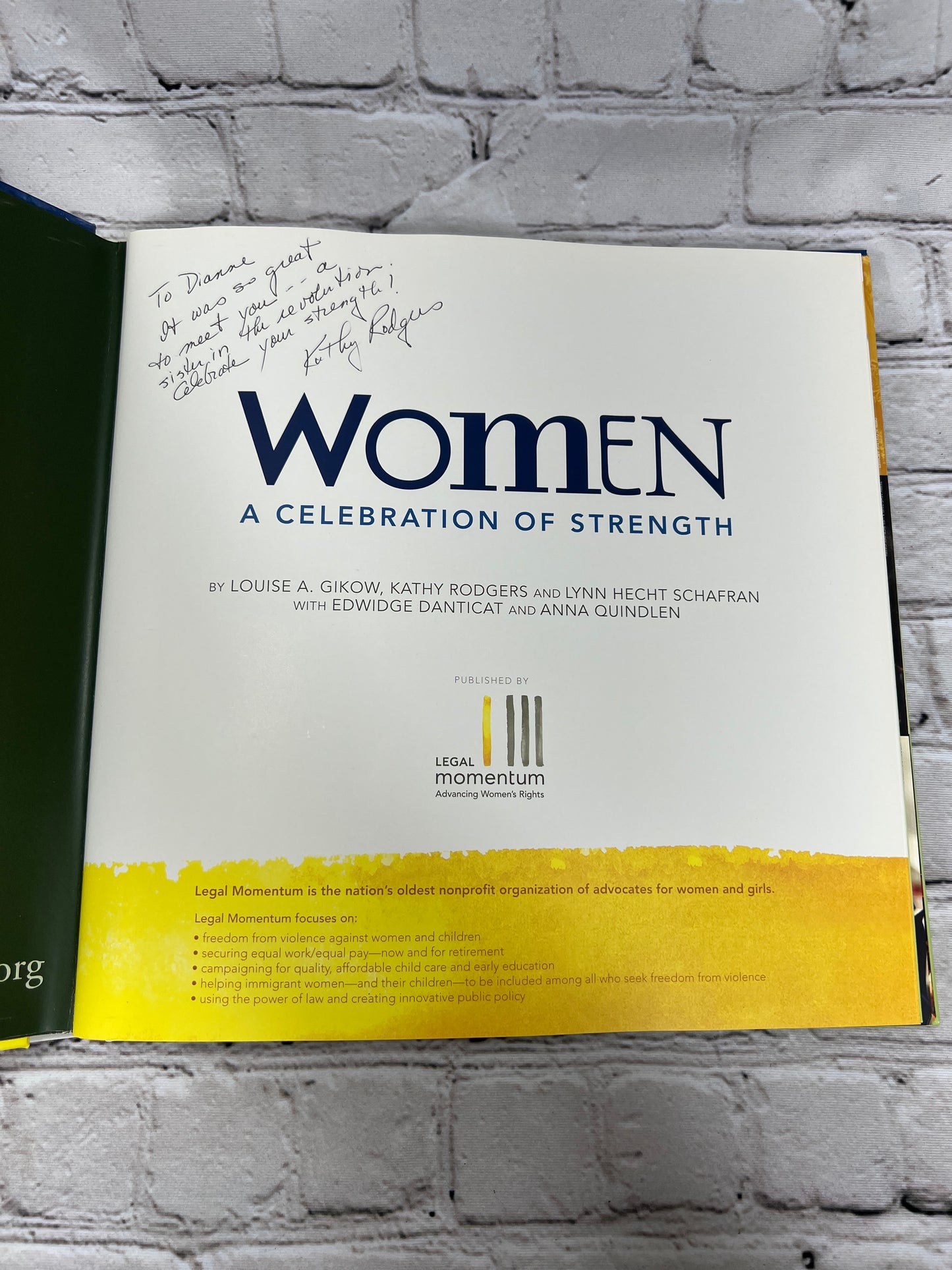 Women: A Celebration of Strength by Lynn Hecht-Schafran, Gikow et al. [Signed]