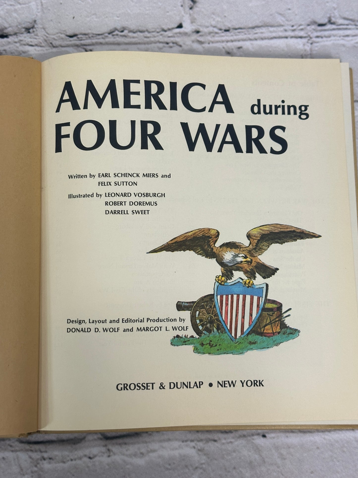 America during Four Wars by Earl Miers & Felix Sutton [1965]