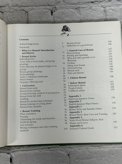 Bonsai: The Complete Guide To Art And Technique By Paul Lesniewicz [1987]