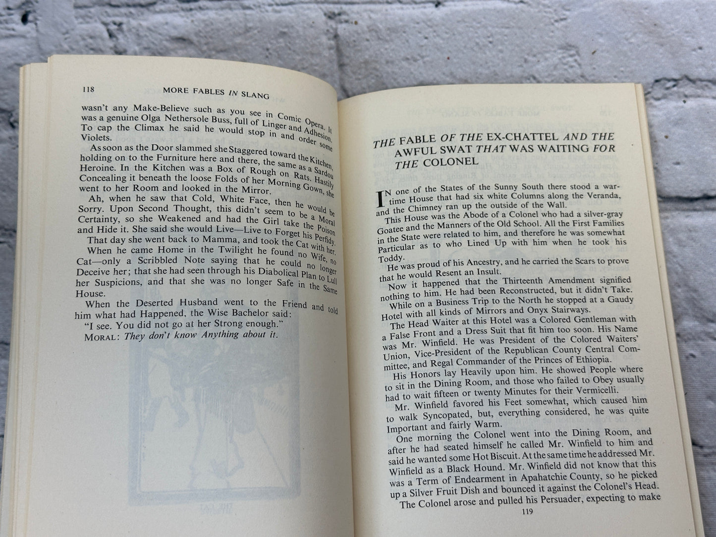 Fables in Slang and More Fables in Slang by George Ade [1960]