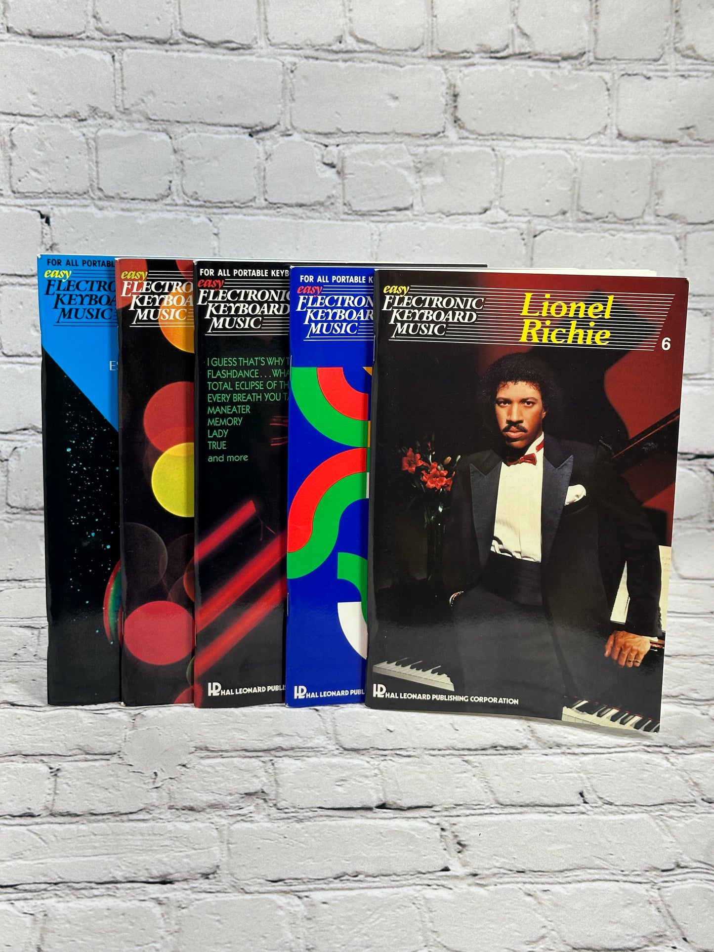 Easy Electronic Keyboard Music Lionel Richie, Pop, 80s Hits, Soft Rock [Lot of 5 Books]