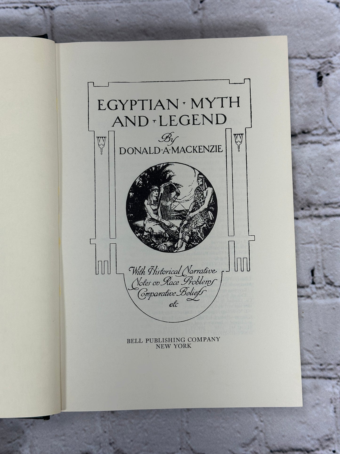 Egyptian Myth and Legend by Donald A. Mackenzie [1st Printing · 1978]