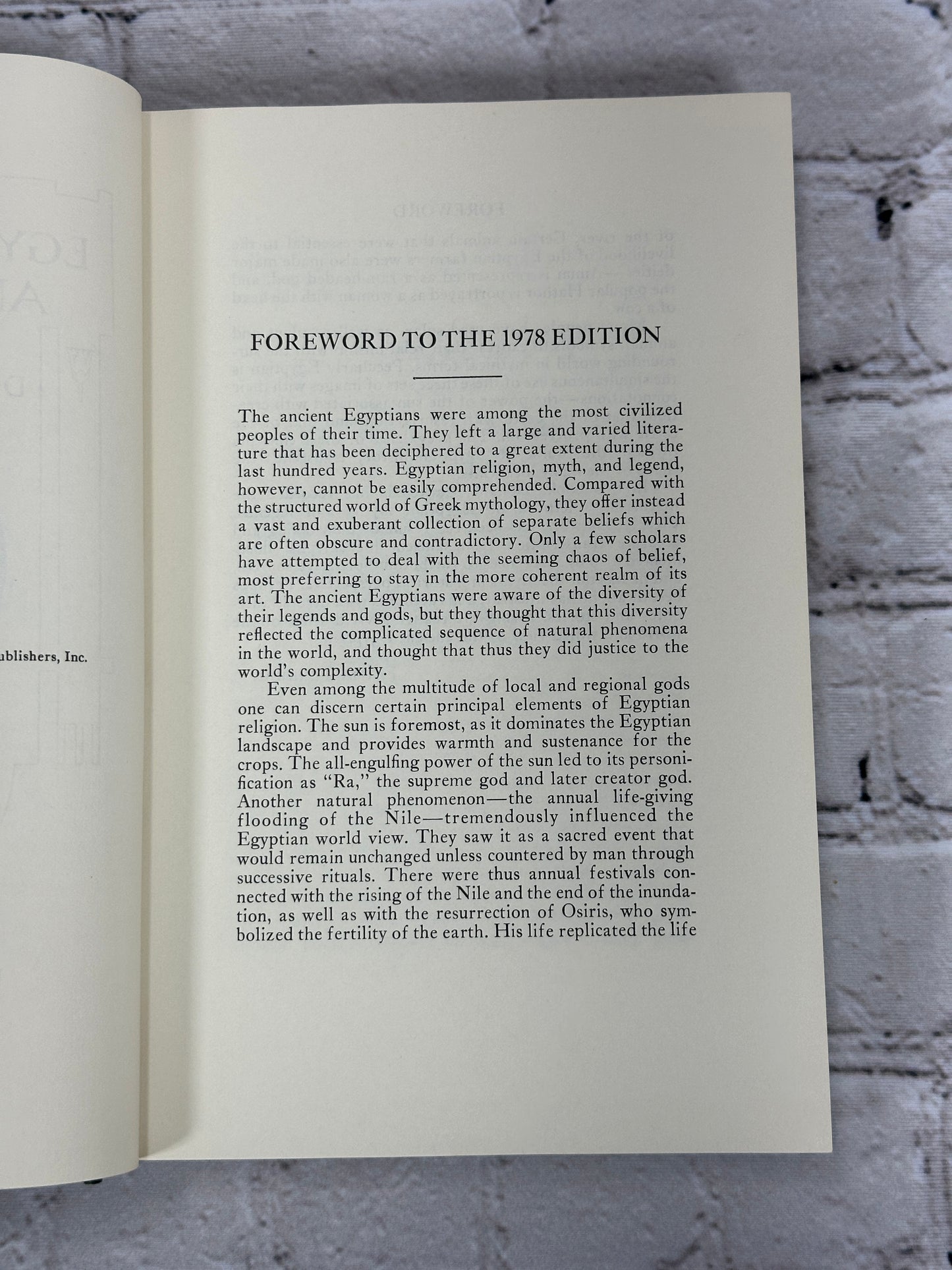 Egyptian Myth and Legend by Donald A. Mackenzie [1st Printing · 1978]