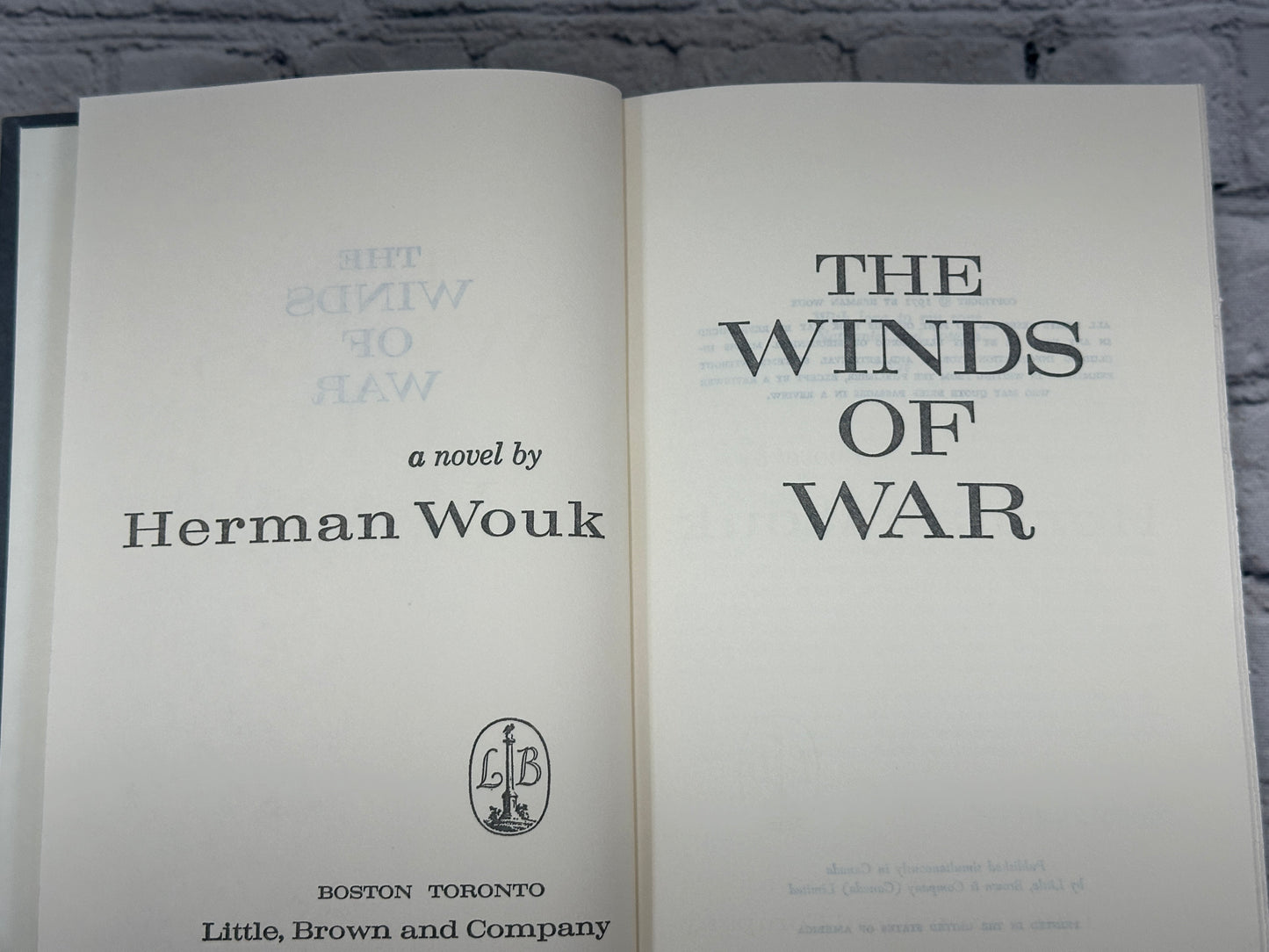 The Winds of War by Herman Wouk [1971 · Book Club Edition]