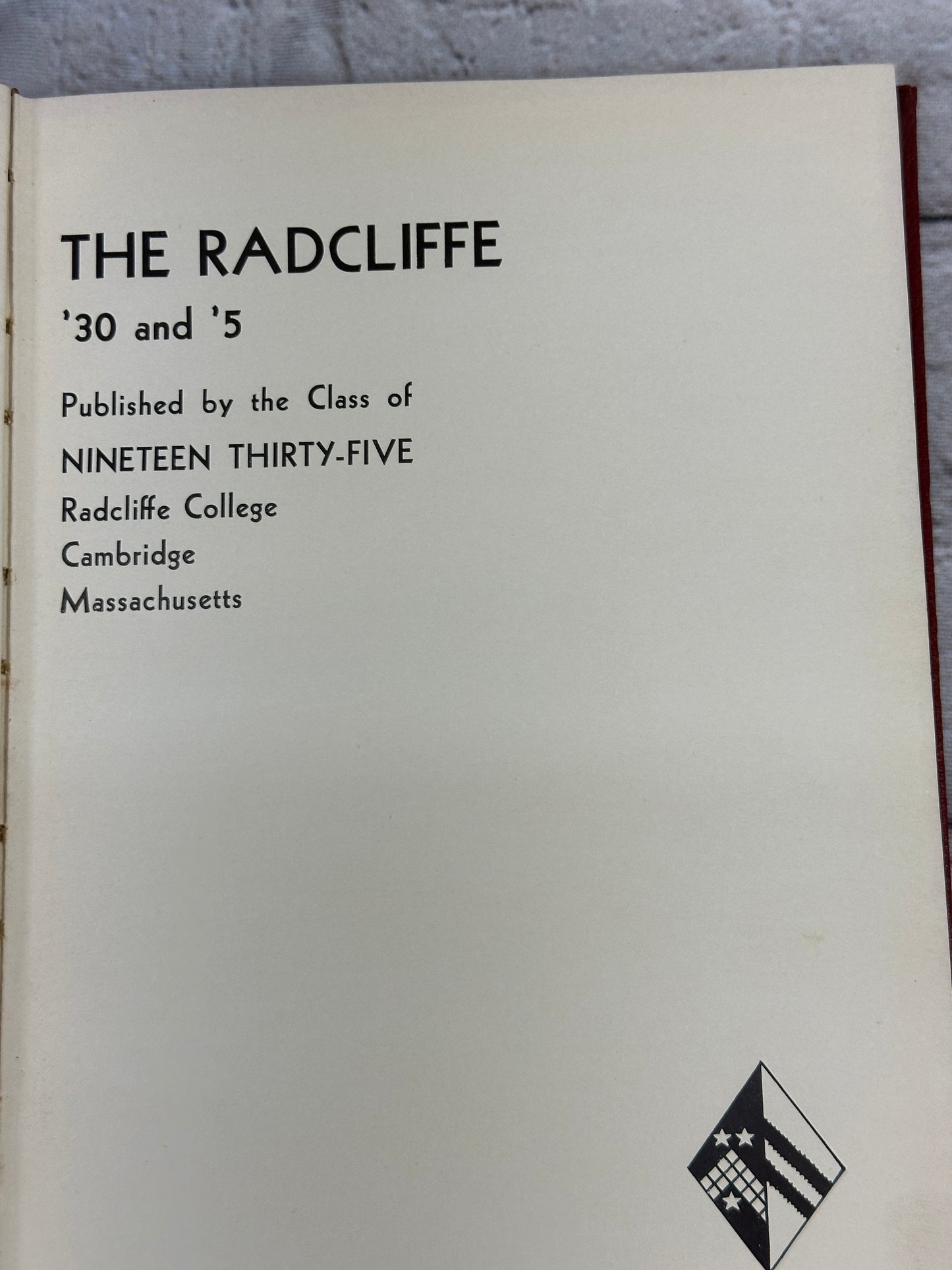 The Radcliff (College Yearbook 1935)