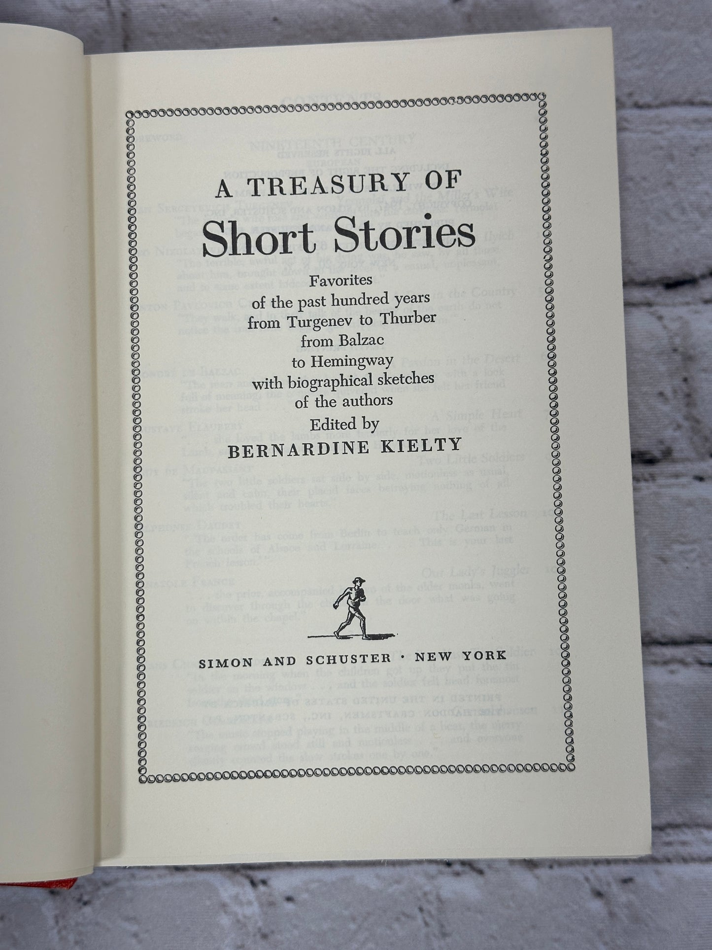 A Treasury Of Short Stories By Bernadine Kielty [10th Printing · 1947]