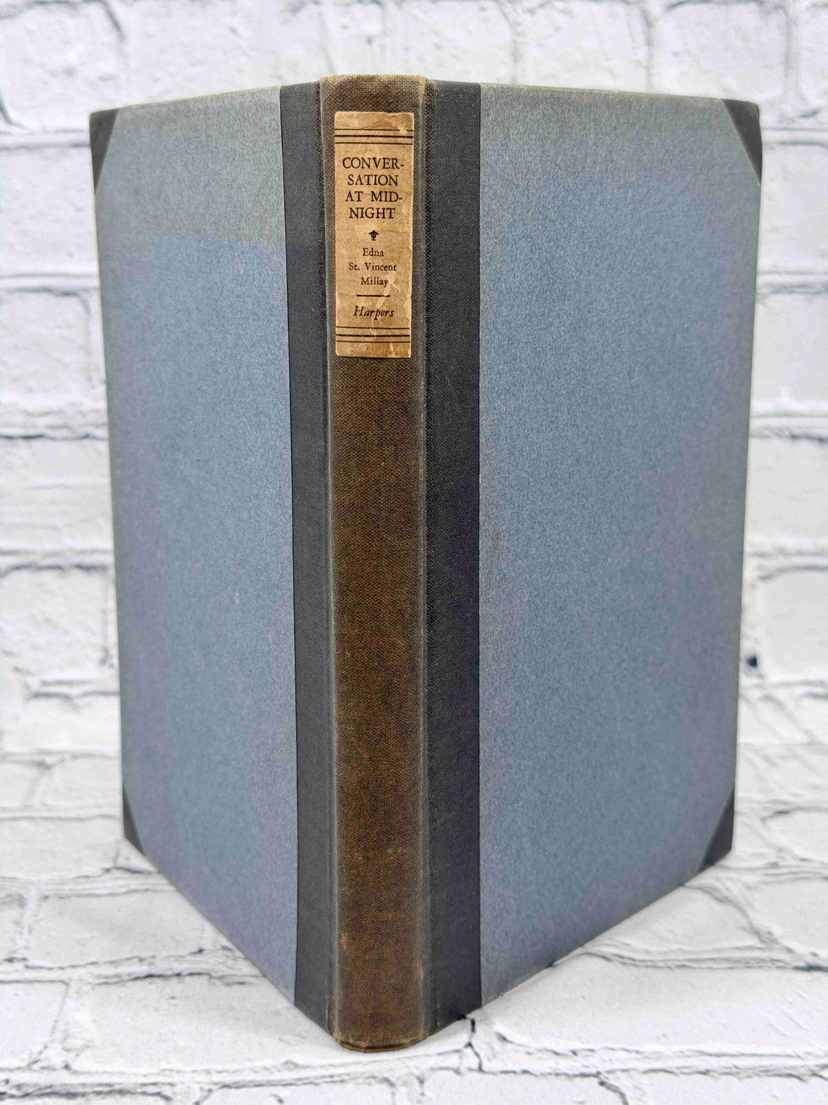 Conversation at Midnight by Edna St. Vincent Millay, 1937 Harper & Brothers Hardcover - spine