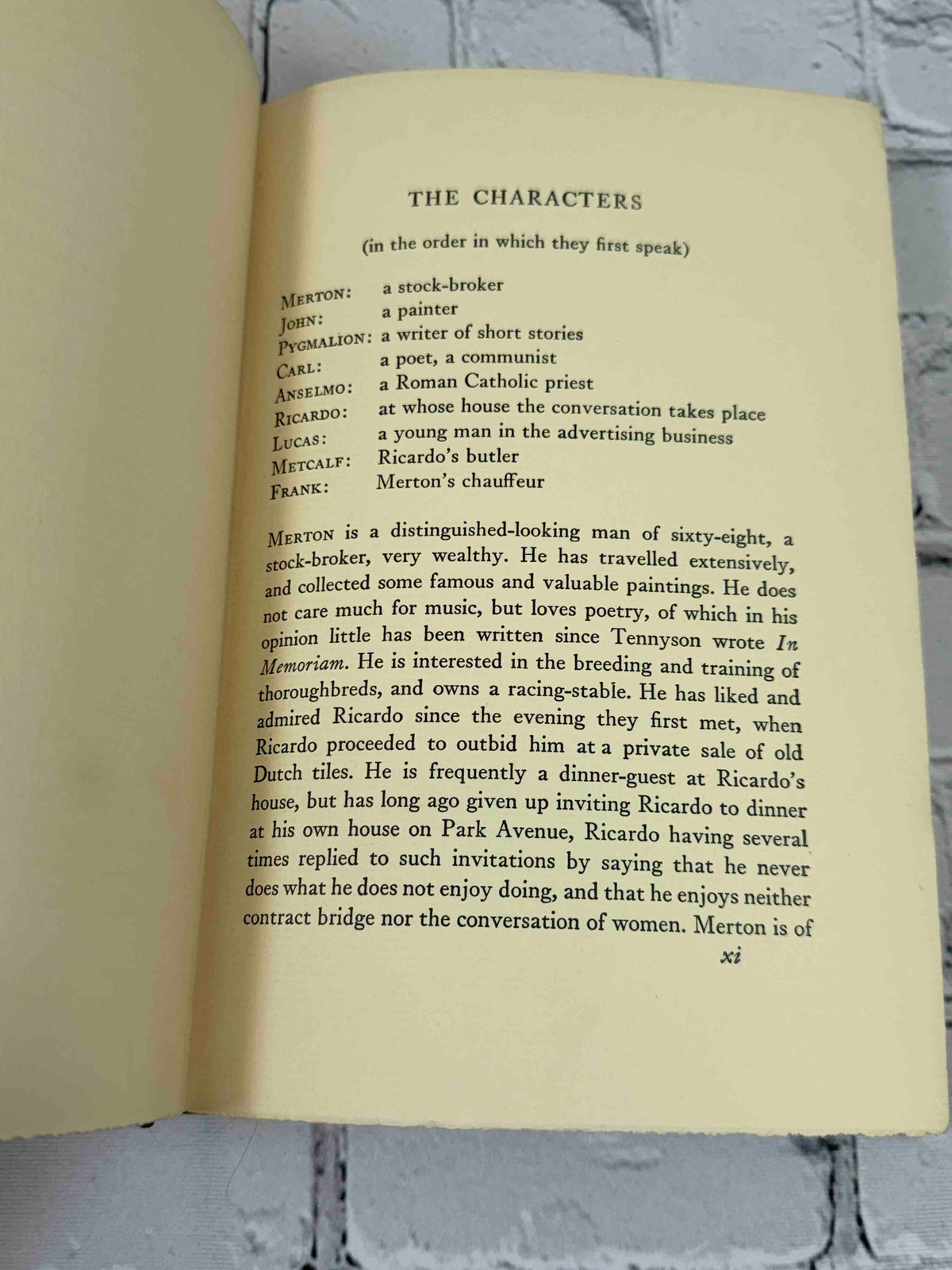 Conversation at Midnight by Edna St. Vincent Millay, 1937 Harper & Brothers Hardcover - list of characters