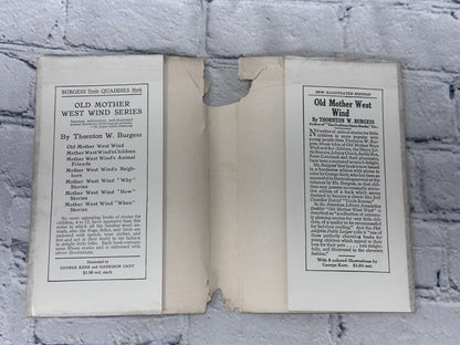 The Bedtime Story Books: Adventures of Mr. Mocker by Thornton W Burgess [1919]