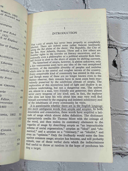 The Quest for Utopia by Glenn Negley and J. Max Patrick, 1962 Anchor Books Paperback - introduction with underlining