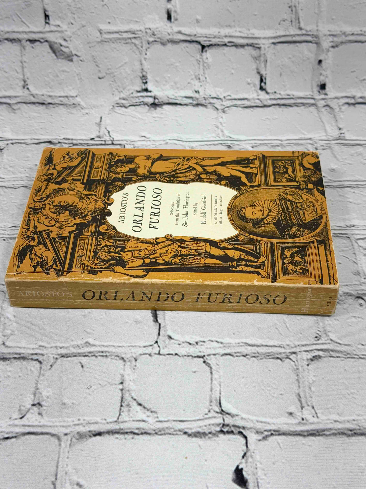 Ariosto's Orlando Furioso by Ludovico Ariosto, 1966 Indiana University Press Paperback - spine