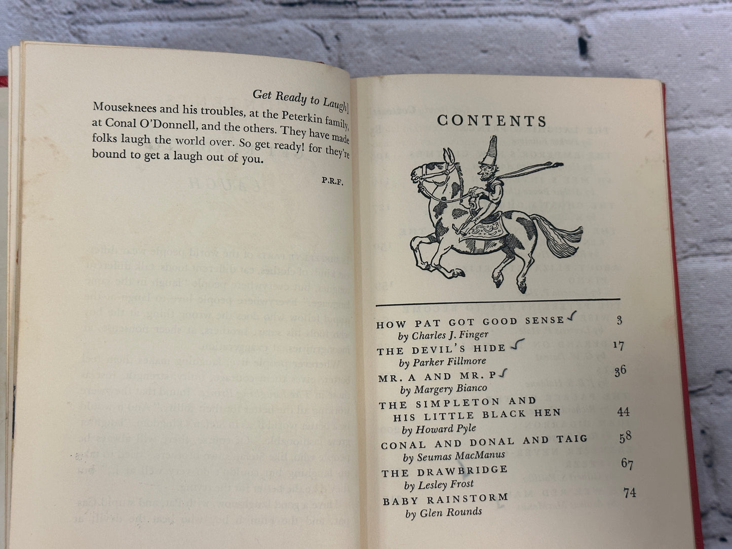 Time to Laugh: Funny Tales from Here to There by Phyllis R. Fenner [1957]