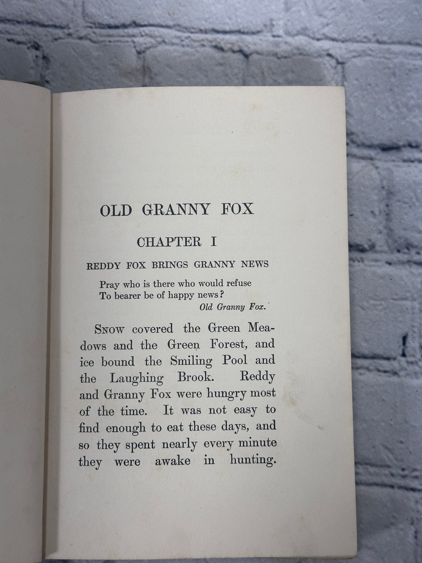 Old Granny Fox By Thornton Burgess [Green Meadow Series · 1st Edition · 1920]