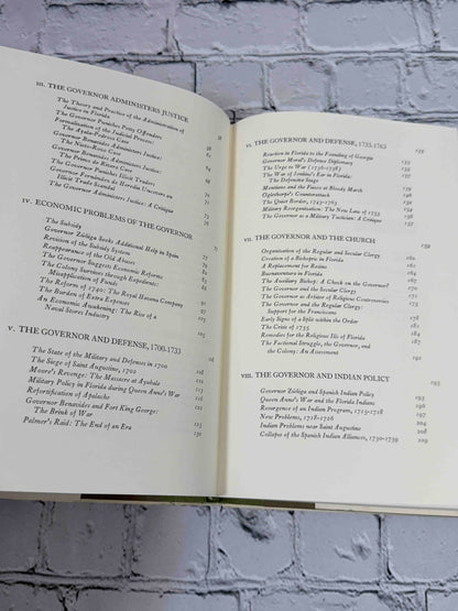 The Governorship of Spanish Florida 1700-1763 by John Jay TePaske, 1964 Duke University Press Hardcover - contents continued