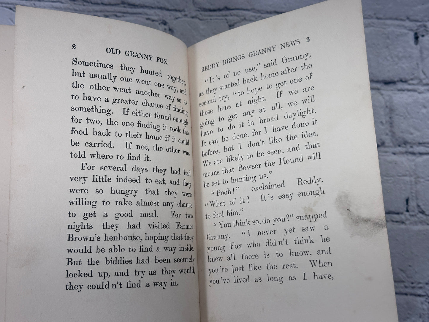 Old Granny Fox By Thornton Burgess [Green Meadow Series · 1st Edition · 1920]