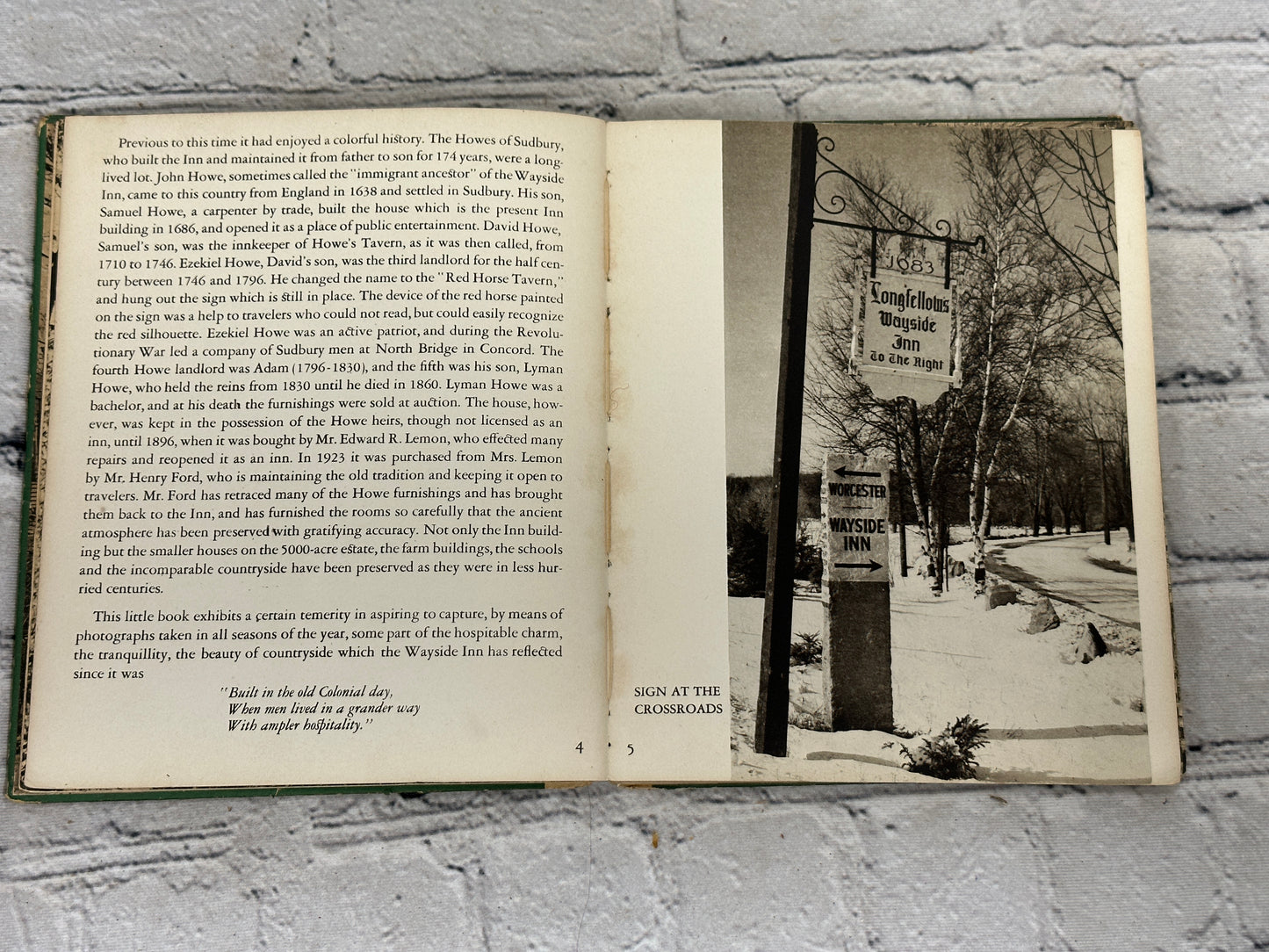 Longfellow's Wayside Inn A Camera Impression by Samuel Chamberlain [1938]