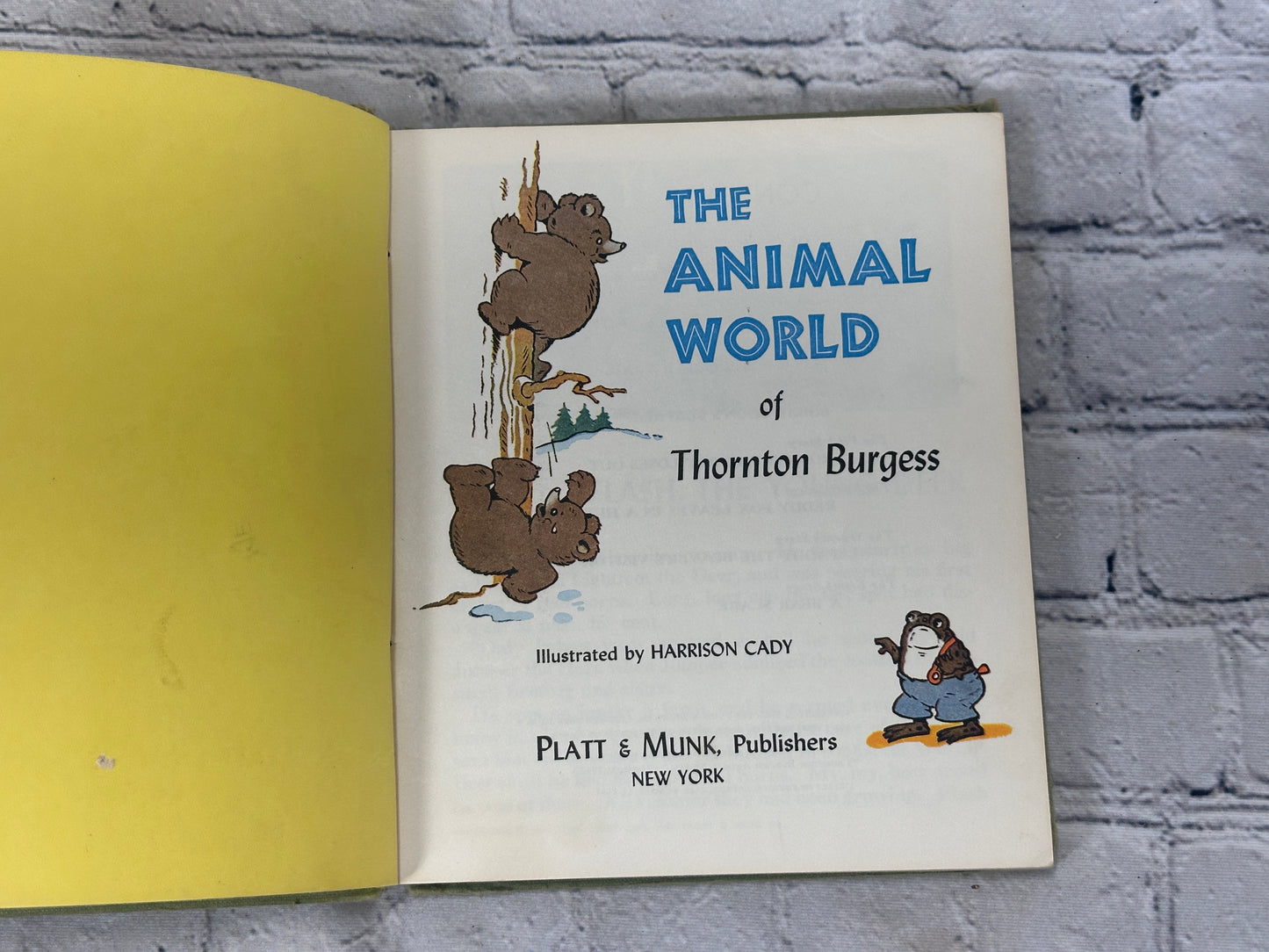 The Animal World of Thornton Burgess Illustarted by Harrison Cady [1961]