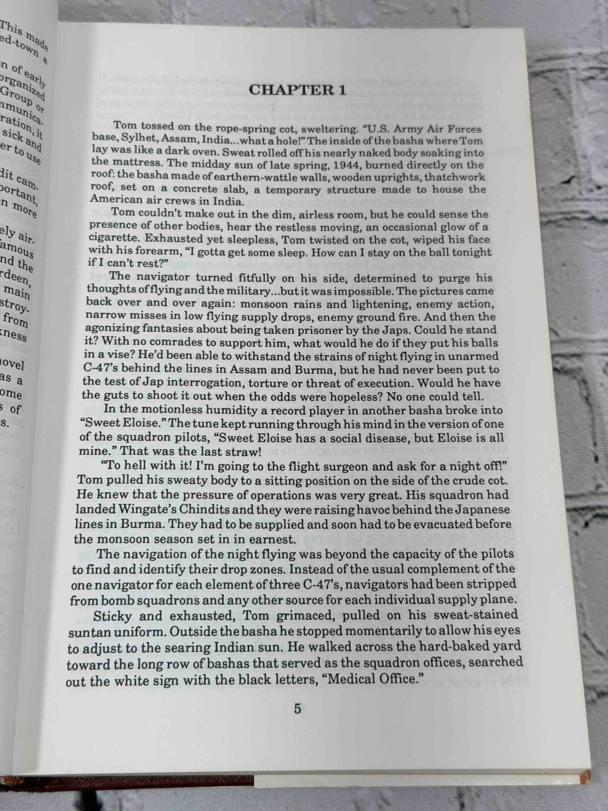 Wings from Burma to the Himalayas by John W. Gordon, 1987 Global Press Hardcover - first page of Chapter 1