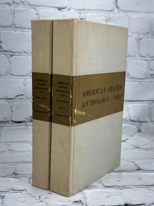 American States Anthology 1934 Vol I & II By Gerta Aison [2 Volume Set · 1935]