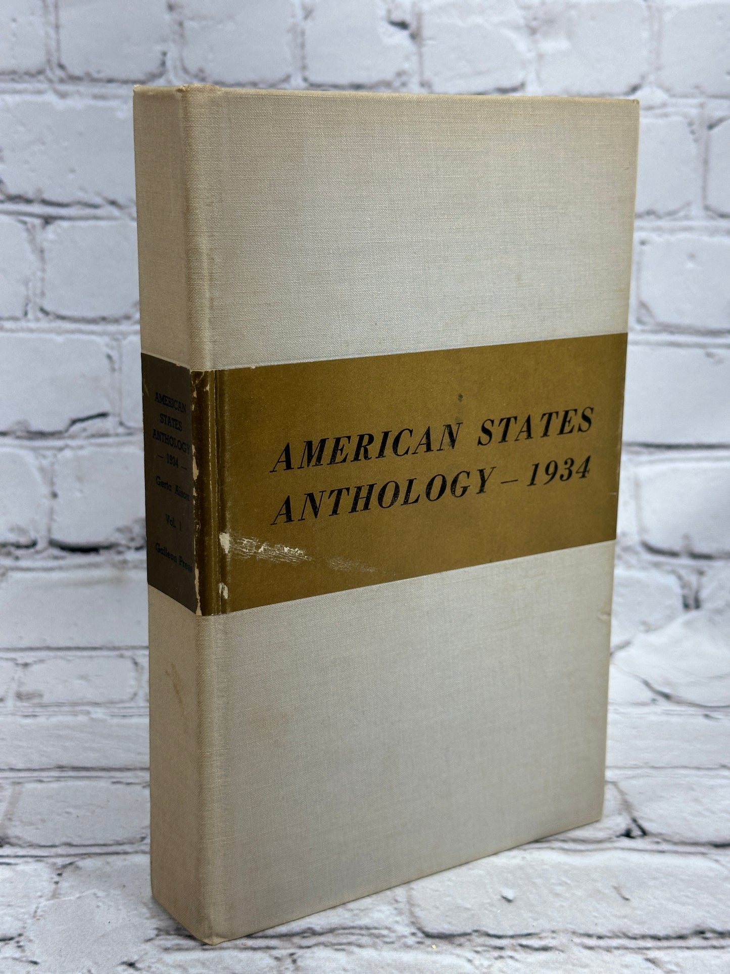 American States Anthology 1934 Vol I & II By Gerta Aison [2 Volume Set · 1935]